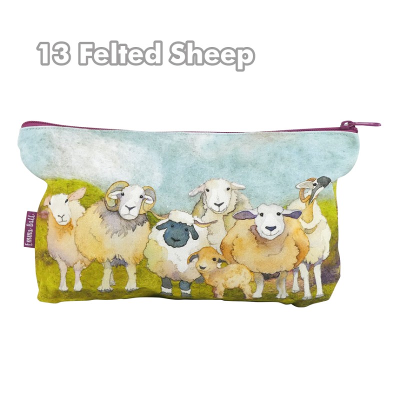 Emma Ball - Zipped Pouche - Tasche mit Reißverschluss