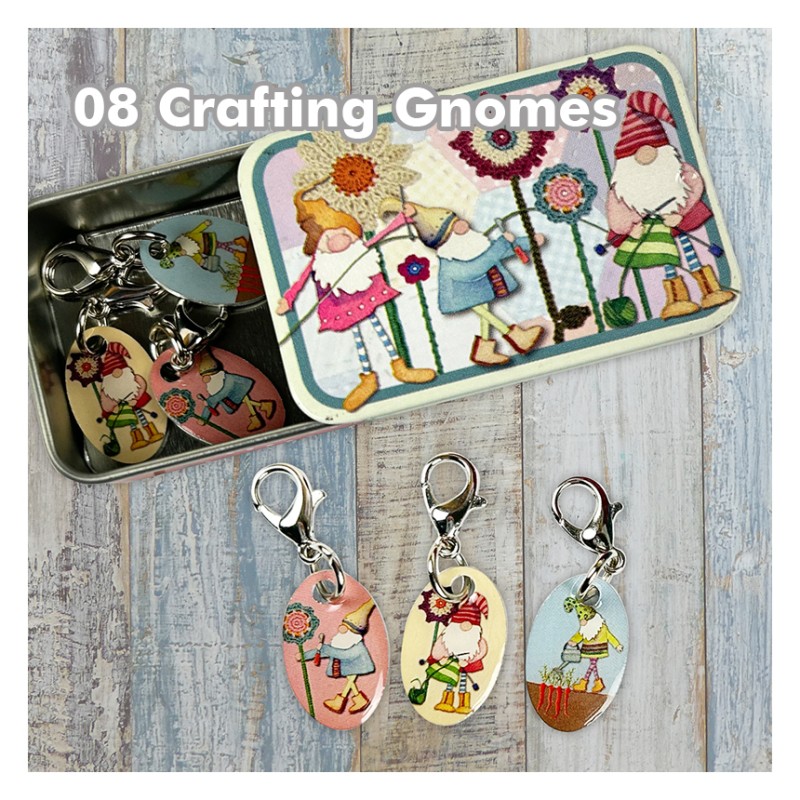 Emma Ball - Crochet Markers in a Tin - Maschenmarkierer mit Karabiner in Dose