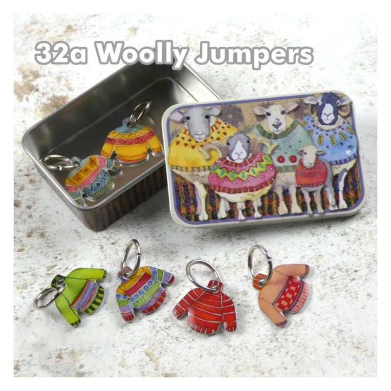 Emma Ball - Stitch Markers in a Tin - Maschenmarkierer mit Öse in Dose