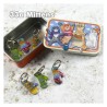 Emma Ball - Stitch Markers in a Tin - Maschenmarkierer mit Öse in Dose