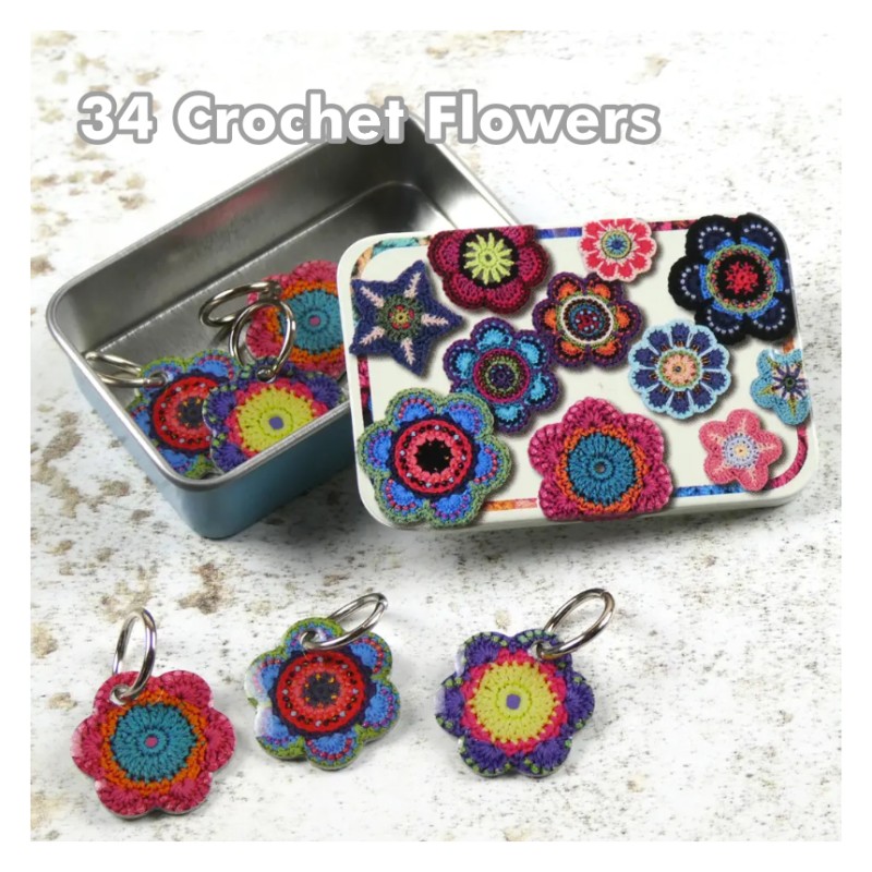 Emma Ball - Stitch Markers in a Tin - Maschenmarkierer mit Öse in Dose
