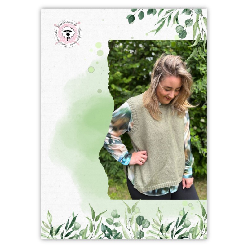 Maylight - Strickanleitung für einen Pullunder mit Seitenschlitzen aus Solstice 4ply