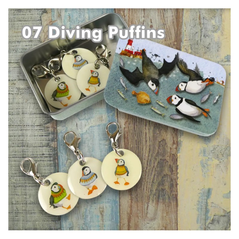 Emma Ball - Crochet Markers in a Tin - Maschenmarkierer mit Karabiner in Dose