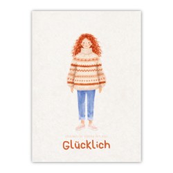 Woolhouse Postkarten 5er-Set - Girlies