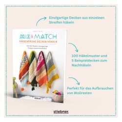 Stiebner Verlag - Mix & Match Farbenfrohe Decken häkeln - Anleitungsbuch von Esme Crick